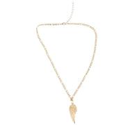 Laikoutd Collier délicat avec pendentif en corne de lune/aile - Élégant collier ras du cou polyvalent - Bijoux pour des tenues élégantes