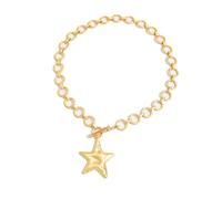 Laikoutd Collier étoile inspiré de la foi Collier pendentif en alliage de fer Chaîne de cou parfait Élégant Argent Or Option Neckwear de mode pour elle