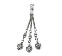 Laikoutd Connecteurs De Collier Faits À La Main Glands en Métal Argenté Antique Brosses Accessoires Pendentif Fournitures Polyvalentes pour La Fabrication Bijoux Pendentifs en Feuille d'argent