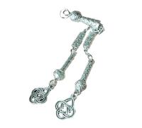 Laikoutd Connecteurs De Collier Faits À La Main Glands en Métal Argenté Antique Brosses Accessoires Pendentif Fournitures Polyvalentes pour La Fabrication Bijoux Pendentifs en Feuille d'argent