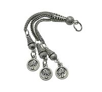 Laikoutd Connecteurs De Collier Faits À La Main Glands en Métal Argenté Antique Brosses Accessoires Pendentif Fournitures Polyvalentes pour La Fabrication Bijoux Pendentifs en Feuille d'argent