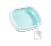 Laikoutd Conteneur À Déchets pour Chats Paroi Haute Réducteur D'odeur Bac Litière Chats Cuillères De Tamisage Usage Extérieur Conteneur Résistant Déversements