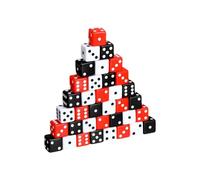 Laikoutd Dés À Six Faces À Ronds 36 Pièces Jeu De Rôle Outil D'enseignement du Comptage des Mathématiques pour Jeu De Société Fête KTV en Acrylique