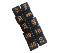 Laikoutd Dés De Jeu Multi-Faces en Acrylique Unique Rôle À Ronds Table À 6 Faces Surfaces Lisses 10 Pièces