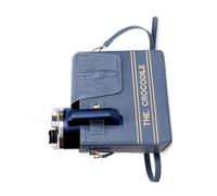 Laikoutd Embossed Cup Holder Bag Adjustable Shoulder Strap PU Leather For Outdoor Hiking Gym Essentials Stylish Reptile Print Bag