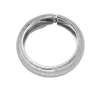 Laikoutd en Perles Incurvées Audacieuses Manchette Large Texturée Mécanisme De Verrouillage À Ressort Bijoux Réglables Ouvrable À Larges Rayures