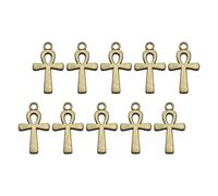 Laikoutd Ensemble De 10 Pièces Pendentif Collier en Alliage en Forme Crucifix Élégant Surfaces Polies Accessoires Bijoux Parfaits pour Offrir Un Pendentif Crucifix Élégant