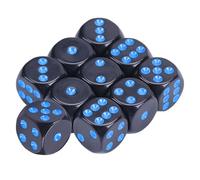 Laikoutd Ensemble De Dés en Acrylique 16 Mm Cubes Colorés À Six Faces avec Points Bloc Carré pour Enseignement des Mathématiques Jouet Éducatif Jeu Ronds Petits Cubes Colorés avec Et