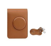 Laikoutd Étui pour appareil photo EVO PU léger et sac à bandoulière avec sangle réglable Support en cuir pour fournitures d'étudiant, marron