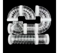 Laikoutd Hamster Tunnel Tube Jouet Lapins Clair Faites-Le Vous-même Assembler Tuyau pour Gerbilles Playtube Tube Tunnel
