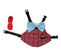 Laikoutd Harnais Et Laisse pour Lapins Accessoire De Marche Thème Costume À Pois La Sécurité des Animaux Compagnie Marche en Plein Air Laisse Petits Animaux