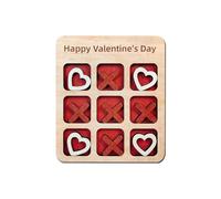 Laikoutd Jeu de société en Bois pour la Saint-Valentin, Romantique, pour la Saint-Valentin, Les Dates, la Nuit, pour Couples, Divertissement Portable, Jeu de Voyage