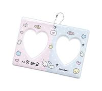 Laikoutd Joli Porte-clés Pendentif avec Pochette pour Carte de crédit, pour banques et Bureaux, Porte-Carte Photo avec Porte-clés, Porte-Carte Photo Populaire coréen