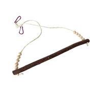 Laikoutd Jouet D pour Poulets Et Oiseaux Corde D Décoration Balançoire Perles Perche Cage À Perroquets Jouet Suspendu Hamac Perche De Poulet pour Animaux De Compagnie