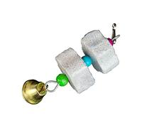 Laikoutd Jouet Molaire pour Oiseau Pierre À Aiguiser Perroquet Cage Perruche Chinchilla Écureuil Accessoires Molaire D'oiseau