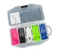 Laikoutd Leurre De Pêche en Forme Grenouille À Rayons Appât Artificiel Idéal pour La Pêche en Surface avec Crochet Pack 5 Appâts 6cm/8cm