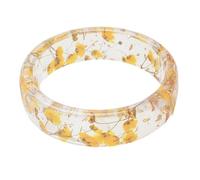 Laikoutd Magnifique Accessoire de en résine de Fleurs séchées, Parfait pour Un Usage Quotidien et des Cadeaux, Accessoire de Mode Unique, Confortable Quotidien