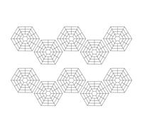 Laikoutd Pack 10/20 Pond Protecteurs Hexagons Plastiques pour pour Garde Netting Flottant sur l'eau Résistance Herons Chats Orèbre Mer Couverture L'étang Poisson Extérieur pour Poisson Pond Pond