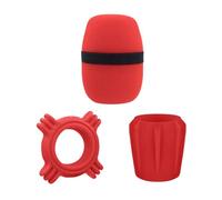 Laikoutd Pare-Brise De Microphone Anneaux Antiroulis pour Amateurs KTV Artistes Chanteurs Podcasteurs Étui en Mousse Protection Microphone Housse en Mousse