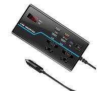 Laikoutd Portable Car Inverter Converts 12V/24V to 110V/220V with Voltages Display Compact Vehicle Simple Operate Emergency Power