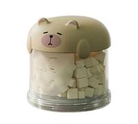 Laikoutd Space Saving Tiered Pet Treats Storage Box with Tight Cover for Dry Food and Accessories Container Holder Pet Storage Container