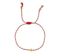 Laikoutd Vibrant en Corde De Coton Robuste Quatre Couleurs avec Décoration Charme Croix pour Hommes Et Femmes À La Mode Bohème