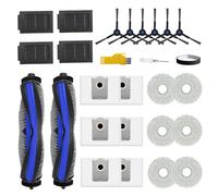 Laimaiou Accessoires pour aspirateur robot ECOVACS DEEBOT T50 Max Pro Omni / T50 Max Pro Omni Gen2 2 brosses principales, 4 filtres, 6 brosses latérales, 6 serpillères, 6 sacs, 1 bande de protection