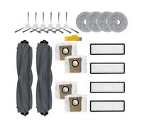 Laimaiou Accessoires pour dreame L10s Ultra L10s Pro L10 Ultra xiaomi robot vacuum x20 plus Robot Aspirateur 20 Packs 2 Brosses principales, 4 Filtres, 6 Brosses latérales, 4 serpillières, 4 Sacs