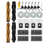 Laimaiou Accessoires pour dreame X50 Ultra Complete / L40s Pro Ultra/Mova V50 Ultra Complete Robot Aspirateur 2 jeux de brosses principales, 4 filtres, 6 brosses latérales, 4 serpillières, 4 sacs