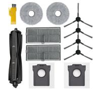 Laimaiou Kit d'accessoires pour dreame L10s Ultra Gen 2 / L10s Pro Ultra Heat/Mova E30 Ultra Robot aspirateur 11 packs 1 brosse principale, 2 filtres, 4 brosses latérales, 2 serpillières, 2 sacs
