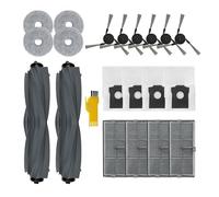 Laimaiou Kit d'accessoires pour dreame L40 Ultra / X40 Ultra Complete/Mova P50 Pro Ultra Robot Aspirateur 20 Packs 2 Brosses principales, 4 Filtres, 6 Brosses latérales, 4 Serpillières, 4 Sacs