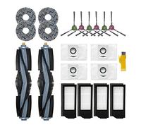 Laimaiou Kit d'accessoires pour ECOVACS DEEBOT X1e OMNI & X1 OMNI & X1 TURBO & X1+ Robot Aspirateur 20 Packs Brosses Roulantes, Filtres, Brosses Latérales, Chiffons, Sacs