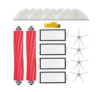 Laimaiou Kit d'accessoires pour Roborock Q7 Max+ Q7 Max Q7+ Q7 Robot Aspirateur Pièces de rechange 14 Packs 2 Brosses principales & 4 Filtres & 4 Brosses latérales & 4 Balais à franges