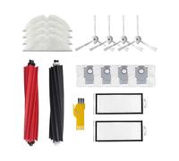 Laimaiou Kit d'accessoires pour roborock Q8 Max Q8 Max+ Q5 Pro Q5 Pro+ Robot aspirateur Pièces de rechange 16 paquets 1 jeu de brosses roulantes, 2 filtres, 4 brosses latérales, 4 serpillières, 4 sacs