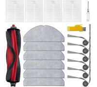 Laimaiou Q7 M5 Accessoires pour aspirateur robot Roborock Q7 M5 / Q7 M5+ / Q7 L5 / Q7 L5+ Pièces de rechange 17 packs 1 brosse principale, 4 filtres, 6 brosses latérales, 6 serpillères