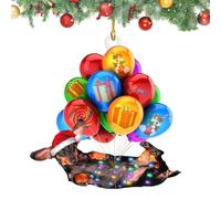 Laimejia Décoration de Noël en forme de teckel en acrylique 2D