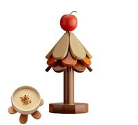 Laimejia Ensemble de dessous de plat en forme de sapin de Noël | Dessous de plat isolant en bois pour cuisine, table à manger, appartement, dortoir, poêle, poêle, tasse, théière, plats chauds