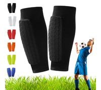Laimer - Protège-tibias Laimer pour enfants, paquet de protection, ultra léger et robuste, maintien maximal pour de nombreux sports et avec protection complète (noir, XL)