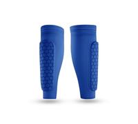Laimer Protège-tibias pour enfants Accessoires de sport résistants aux chocs Protège-tibias pour adultes, enfants (bleu, XL)