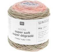 Laine à chaussette Socks Super Soft Super Dégradé 4 fils - Rico Design(...) - 01 multicolore Pastel 01 multicolore Pastel