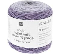 Laine à chaussette Socks Super Soft Super Dégradé 4 fils - Rico Design(...) - 07 Violet Lilas 07 Violet Lilas