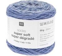Laine à chaussette Socks Super Soft Super Dégradé 4 fils - Rico Design(...) - 09 Bleu 09 Bleu