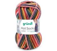 Laine à chaussettes à tricoter HOT SOCKS COLOR - Grundl - certifiée Oeko-Tex(...) - 417 Multicolore 417 Multicolore G