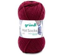 Laine à chaussettes à tricoter HOT SOCKS UNI - Grundl - certifiée Oeko-Tex(...) - 19 Rouge 19 Rouge G