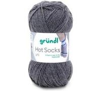 Laine à chaussettes à tricoter HOT SOCKS UNI - Grundl - certifiée Oeko-Tex(...) - 31 Gris 31 Gris G