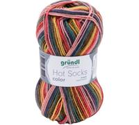 Laine à chaussettes - Gründl - Hot Socks « color » - 75% laine vierge - 25% polyamide - 210 m