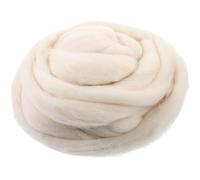 Laine à Feutrer Blanche 200g, Douce pour Débutants et Garçon et Filles | Fibres de Laine Naturelles, Facile à Teindre, pour Embellissements et Boules de Sèche-linge
