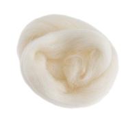 Laine à feutrer naturelle, 10g, Blanc