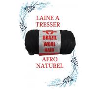 LAINE A TRESSER ACRYLIQUE 100% CRAZY POUSS - AFRO NATUREL 100G