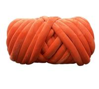 laine à tricoter 1 kg (1000 g) de laine super velours épaisse et volumineuse, en sachet blanc, idéale for le tricot à la main, les loisirs créatifs, couvertures douces tapis(Orange Red 1KG)